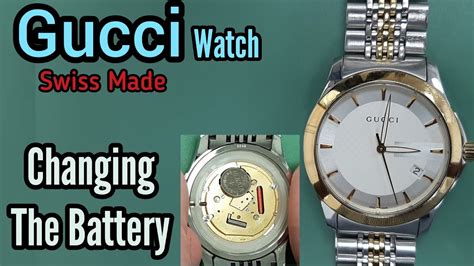 gucci watch battery change